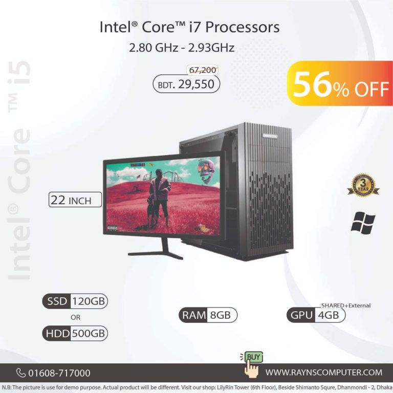 Intel i7 Proccessor Desktop with Monitor